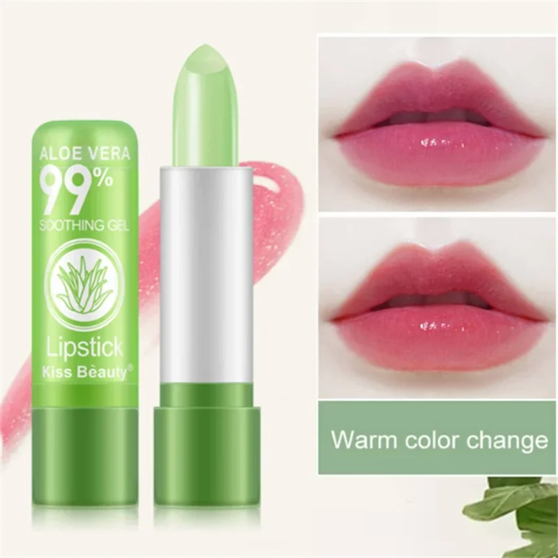 Labial Hidratante de Aloe Vera con Cambio de Color